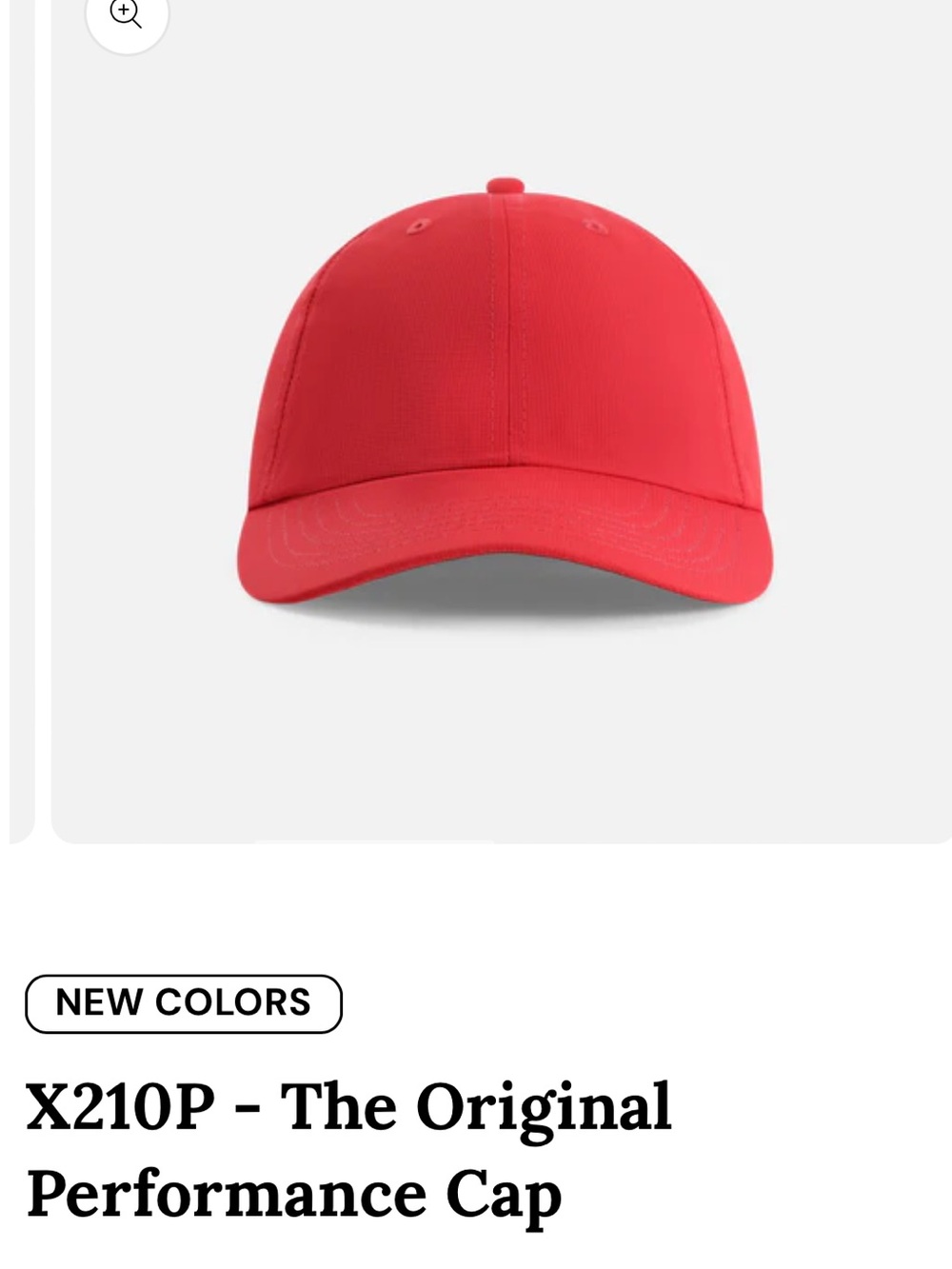 X210P - The Original Performance Cap - Nantucket Red Cap